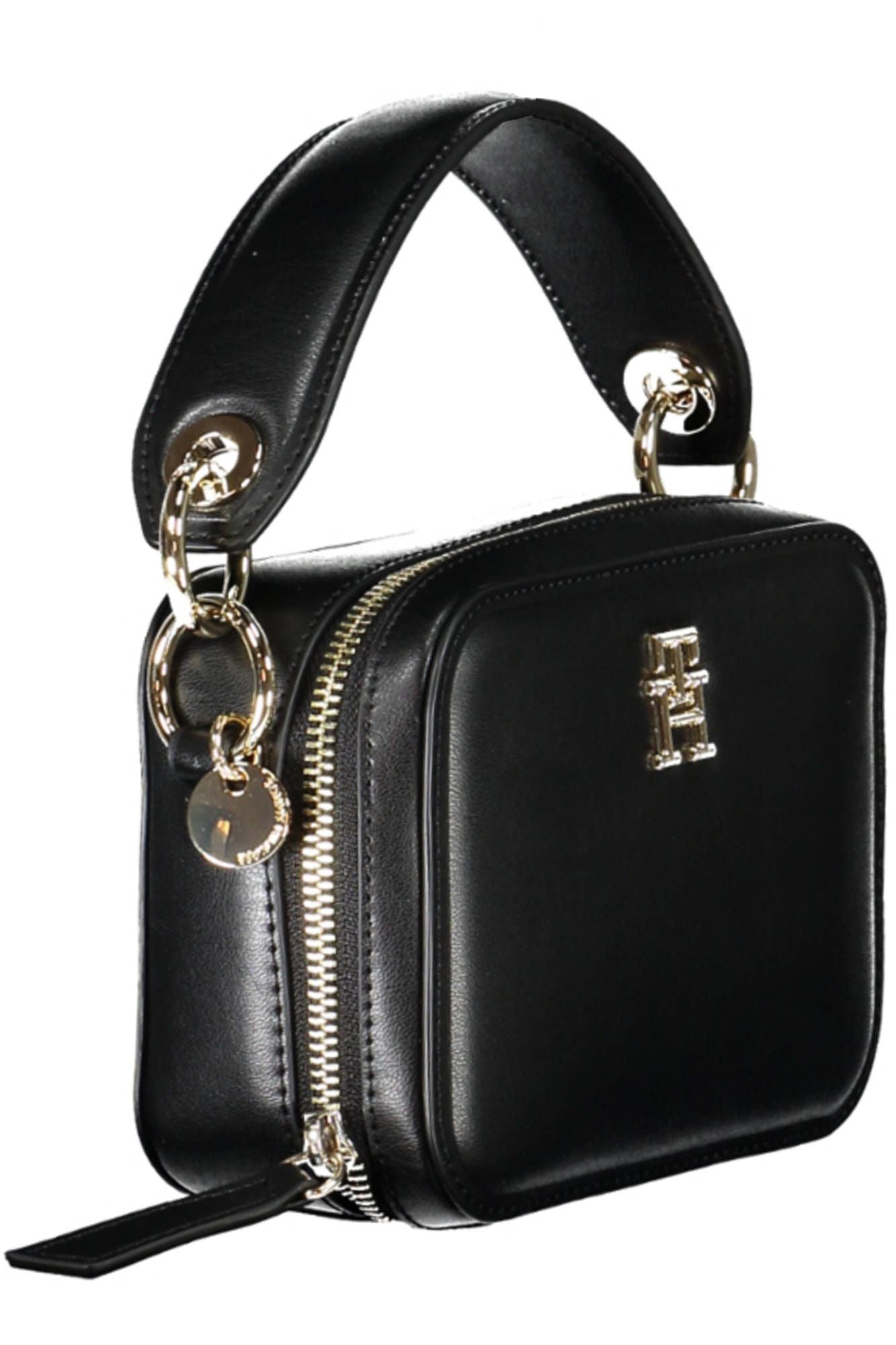 Fashionsarah.com Fashionsarah.com Tommy Hilfiger Elegant Black Chain Strap Handbag