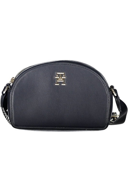 Fashionsarah.com Fashionsarah.com Tommy Hilfiger Elegant Blue Shoulder Bag with Logo Detail