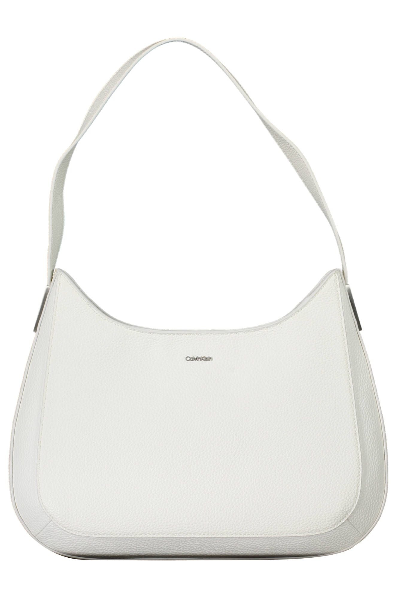 Fashionsarah.com Fashionsarah.com Calvin Klein Chic White Shoulder Bag with Contrasting Details