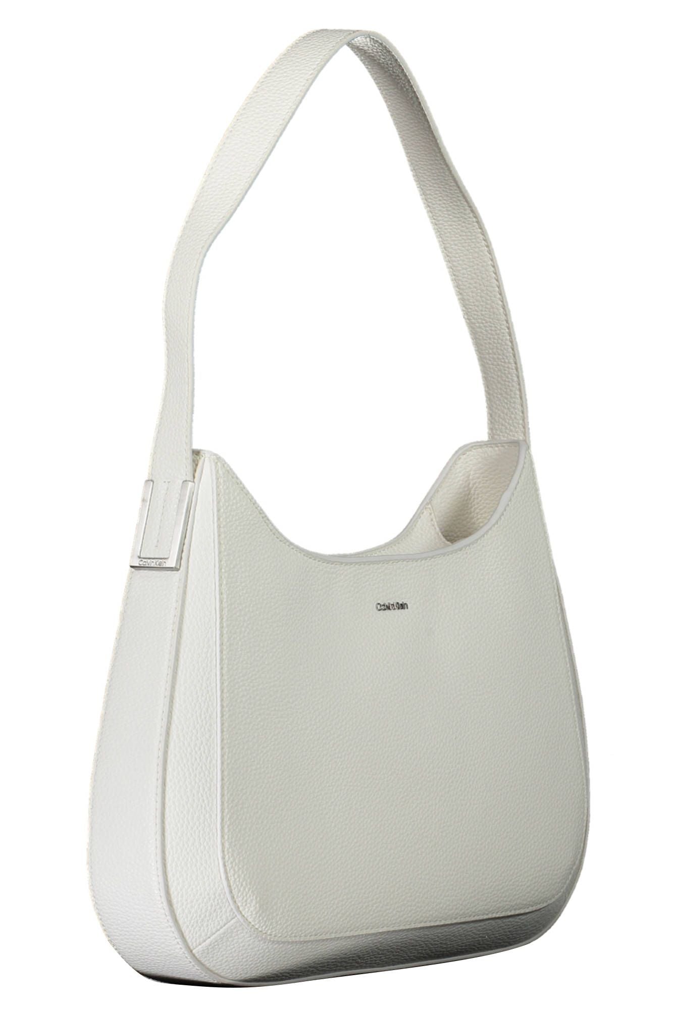 Fashionsarah.com Fashionsarah.com Calvin Klein Chic White Shoulder Bag with Contrasting Details