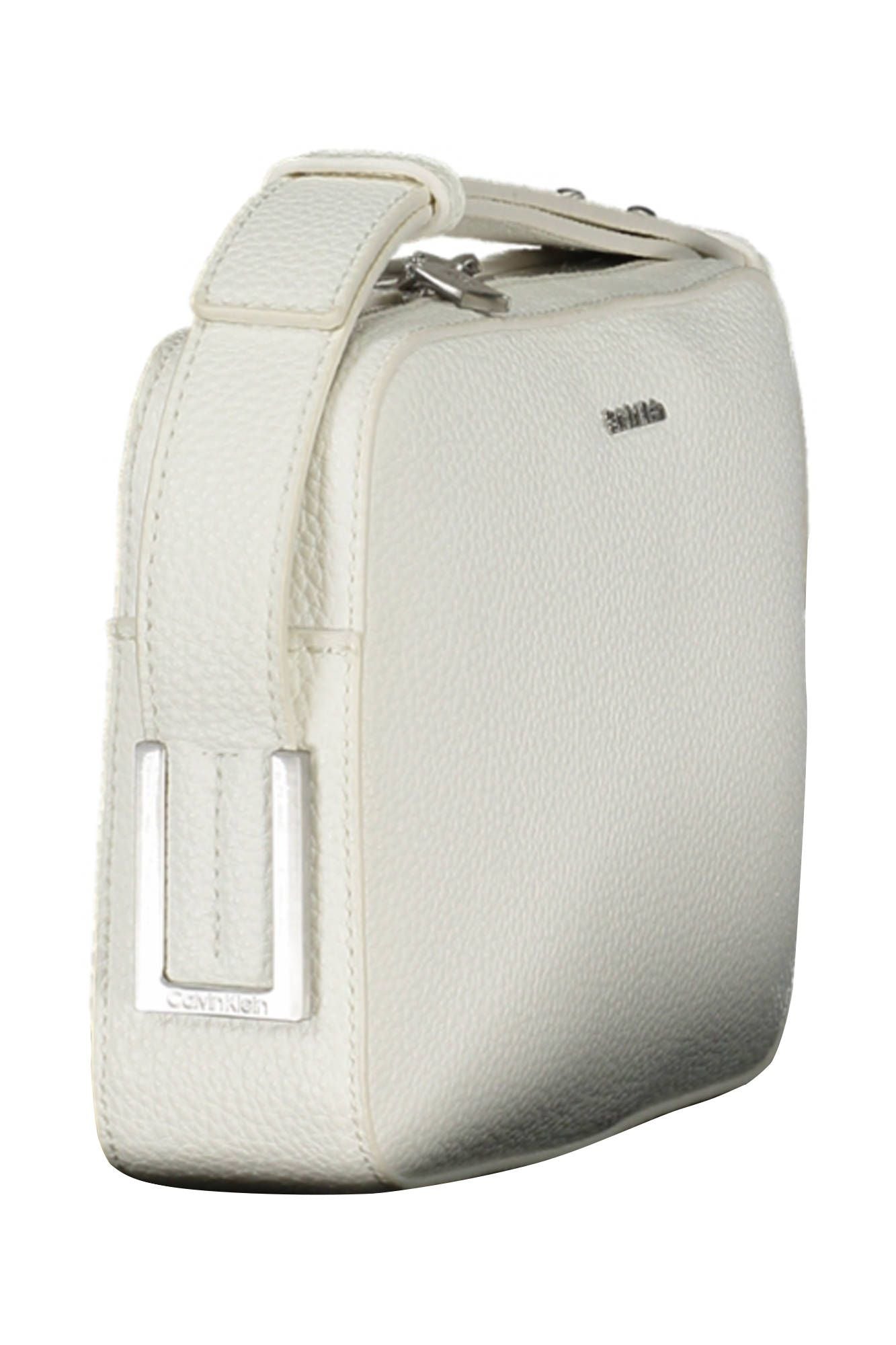 Fashionsarah.com Fashionsarah.com Calvin Klein Elegant White Shoulder Bag with Logo Detail