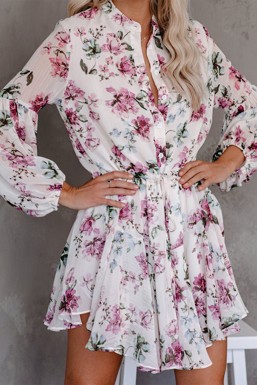 Fashionsarah.com Vintage Floral Flowy Dress