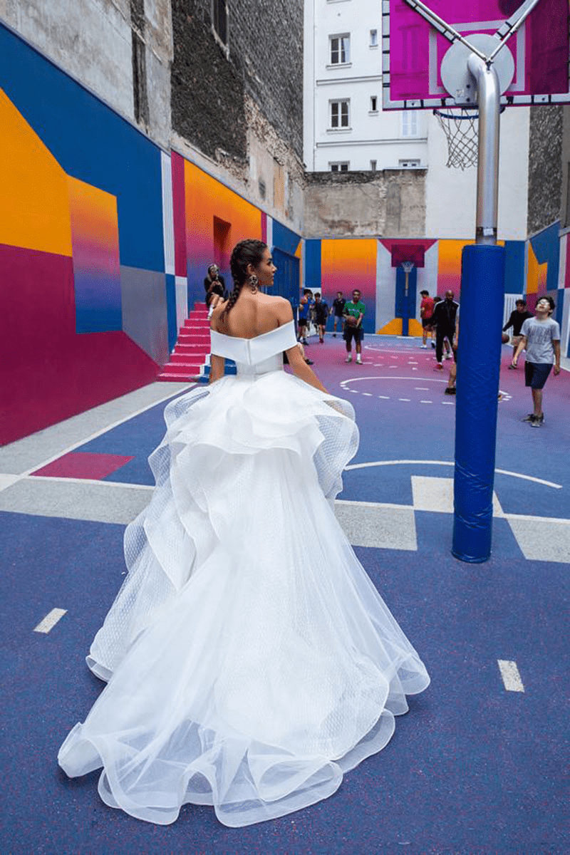 Designer Fit-and-Flare Wedding Dress with Detachable Skirt - Martina Liana Wedding  Dresses