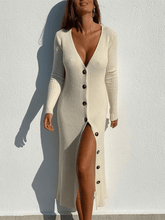 Load image into Gallery viewer, Deep V-neck Knitted Dress | Fashionsarah.com