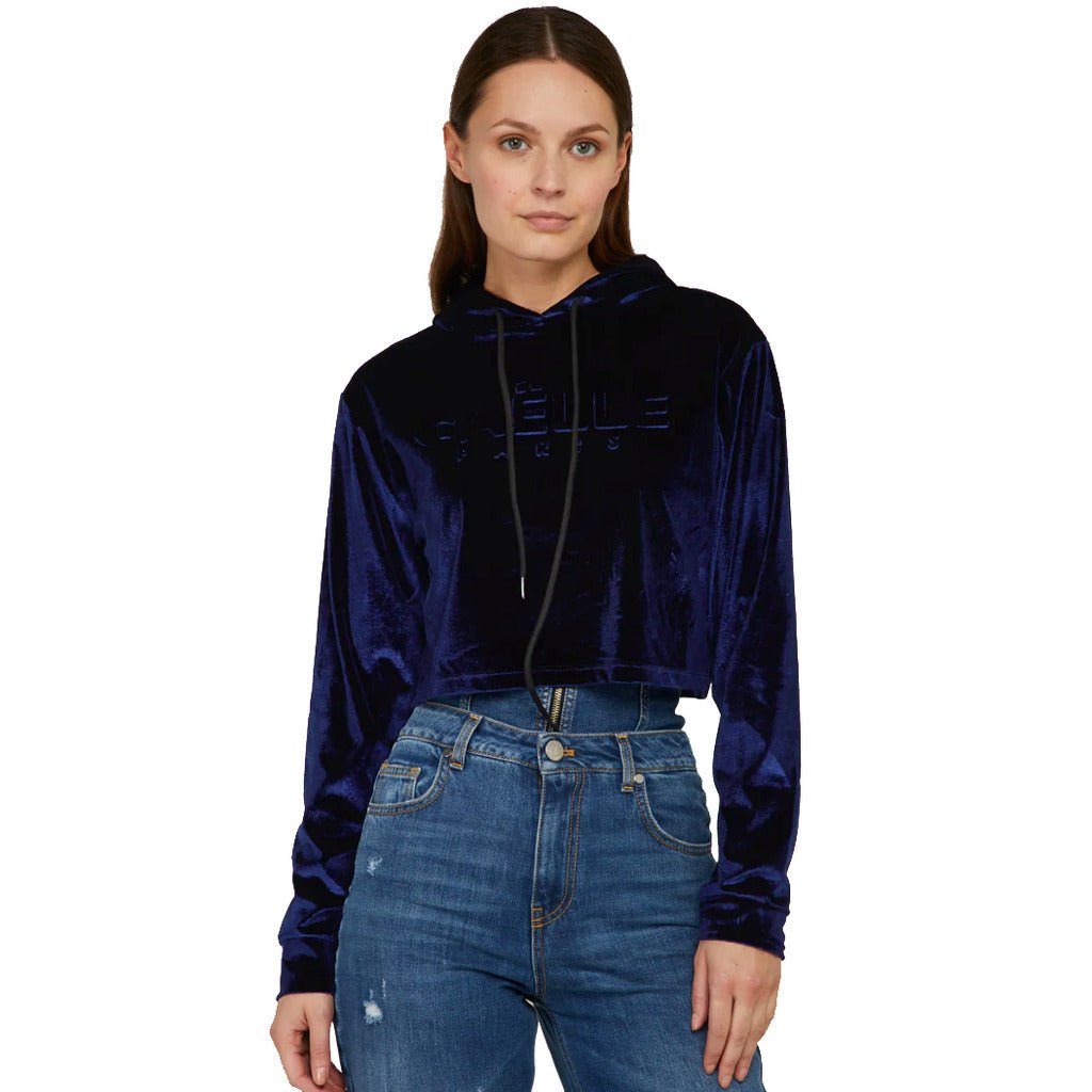 Fashionsarah.com Gaëlle short velvet sweatshirt