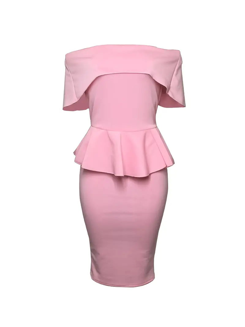 Fashionsarah.com Off Shoulder Pencil Dress