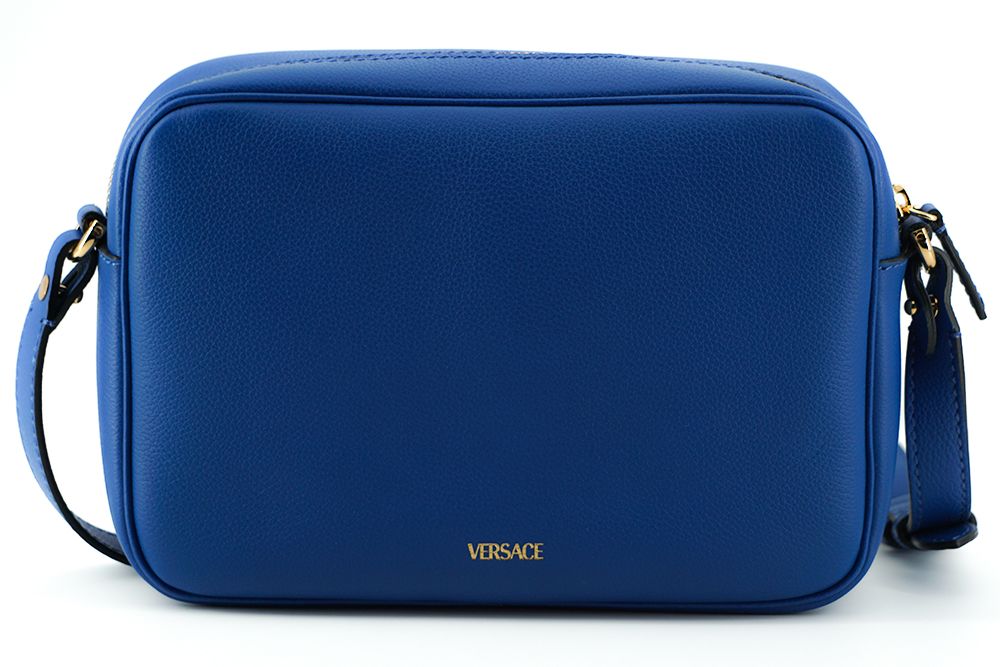 Fashionsarah.com Fashionsarah.com Versace Blue Leather Shoulder Bag