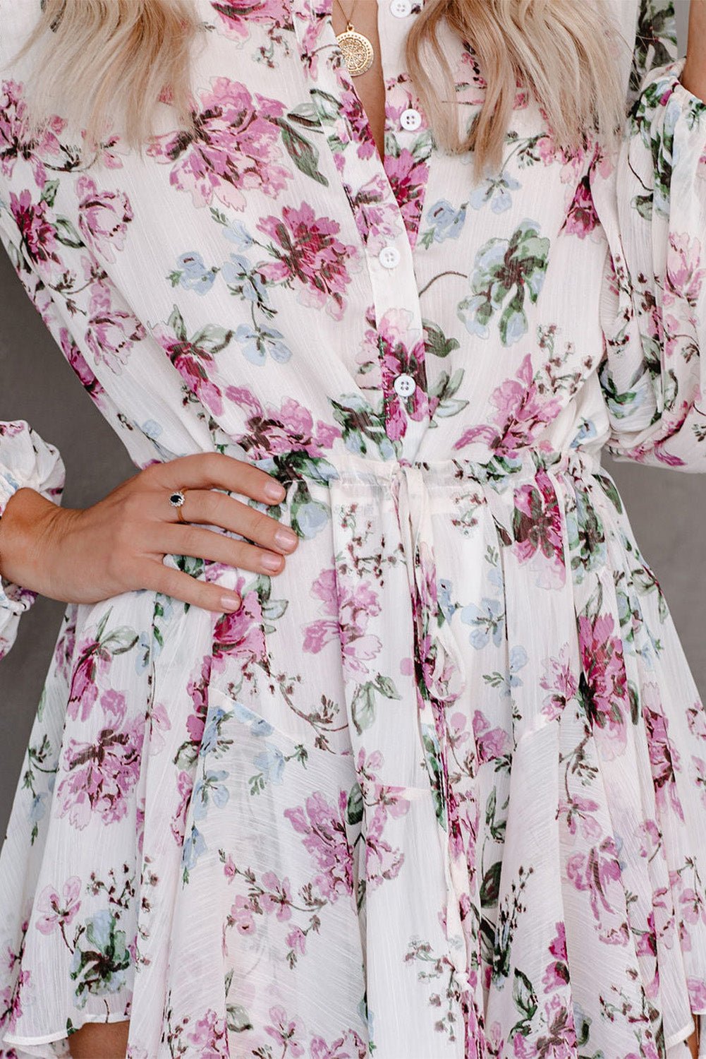 Vintage Floral Flowy Dress | Fashionsarah.com