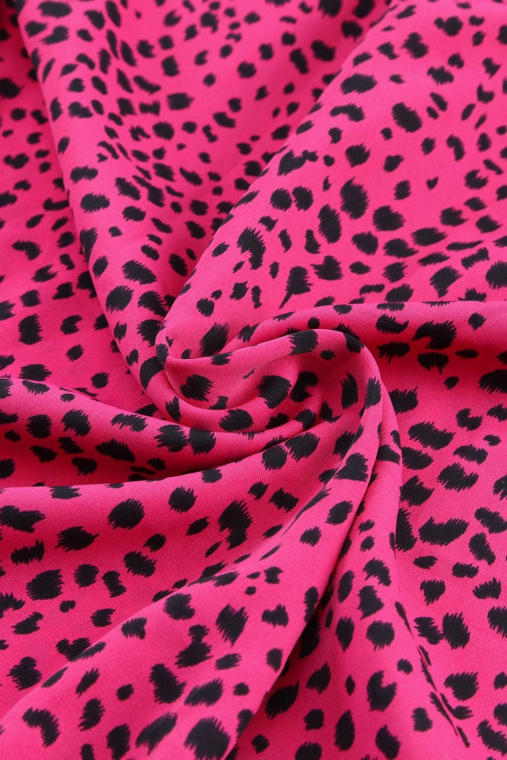 Women Rose Leopard Print Pleated Blouse | Fashionsarah.com
