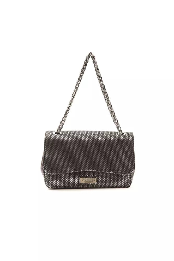 Pompei Donatella Gray Leather Crossbody Bag | Fashionsarah.com