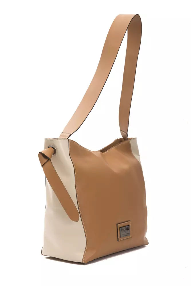 Pompei Donatella Brown Leather Shoulder Bag | Fashionsarah.com