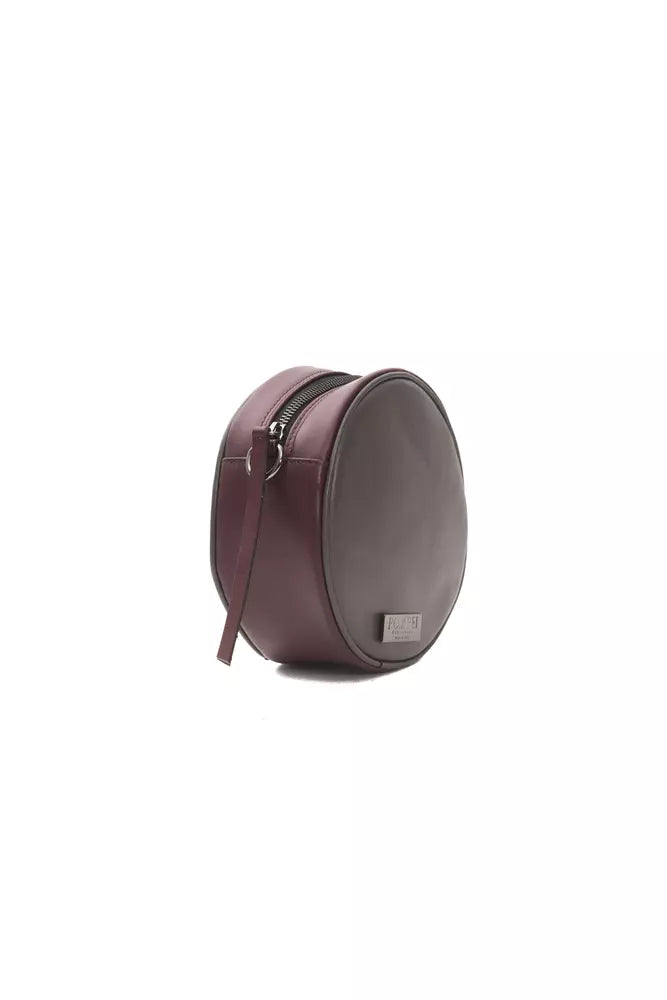 Pompei Donatella Burgundy Leather Crossbody Bag | Fashionsarah.com