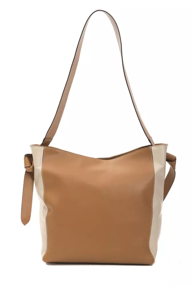 Pompei Donatella Brown Leather Shoulder Bag | Fashionsarah.com