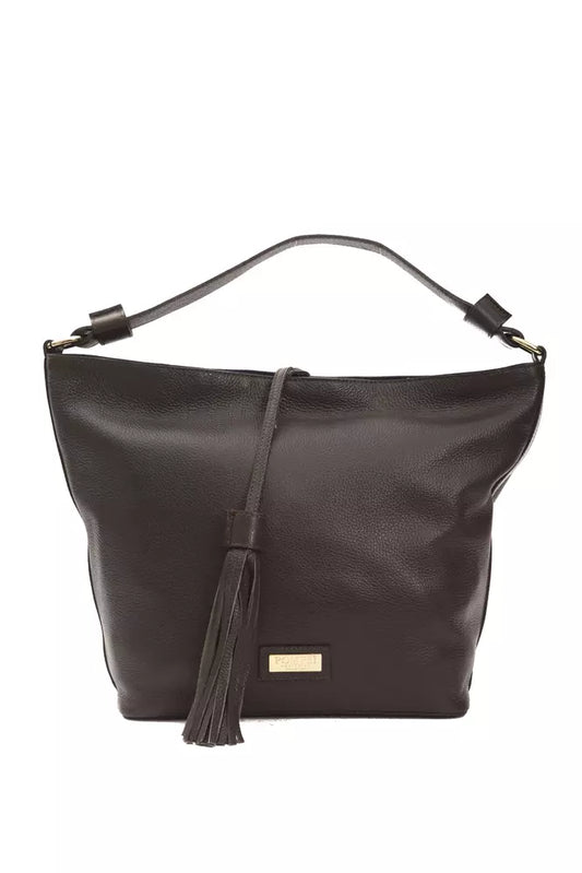 Pompei Donatella Brown Leather Shoulder Bag | Fashionsarah.com