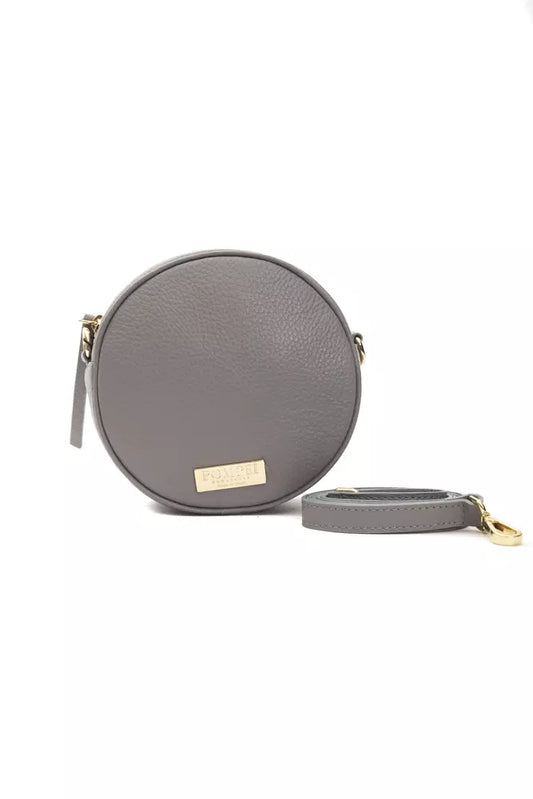 Pompei Donatella Gray Leather Crossbody Bag | Fashionsarah.com