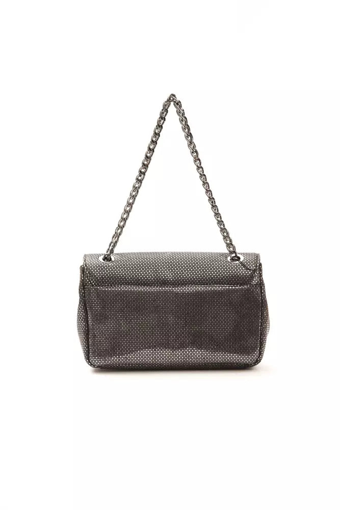 Pompei Donatella Gray Leather Crossbody Bag | Fashionsarah.com