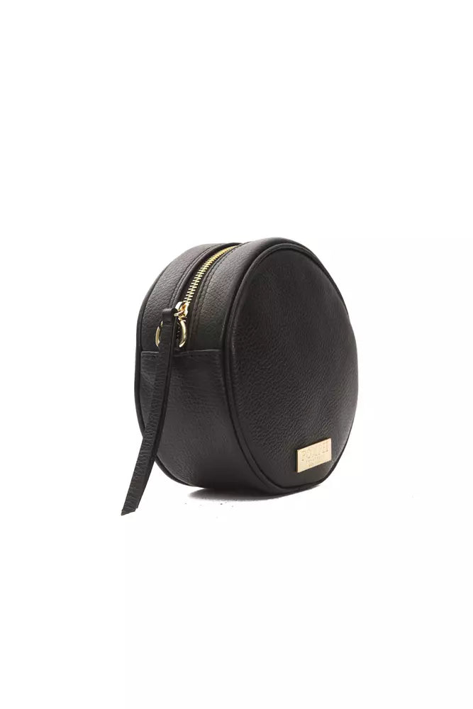 Pompei Donatella Black Leather Crossbody Bag | Fashionsarah.com