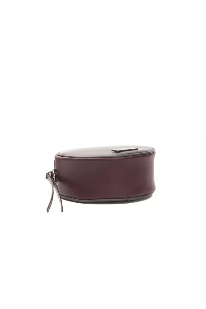 Pompei Donatella Burgundy Leather Crossbody Bag | Fashionsarah.com