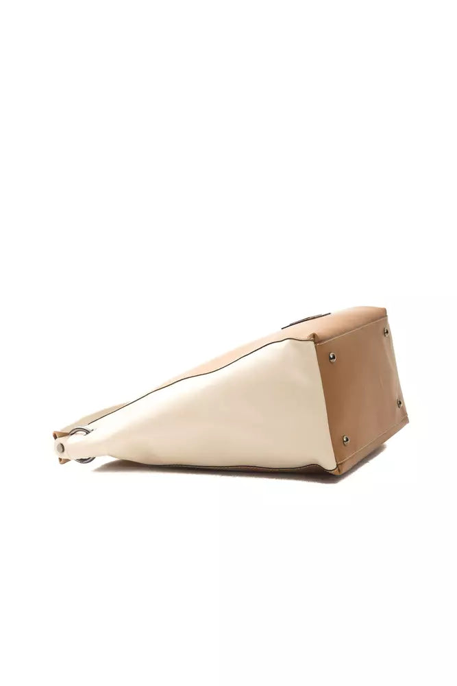 Pompei Donatella Brown Leather Shoulder Bag | Fashionsarah.com