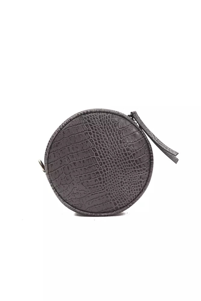 Pompei Donatella Gray Leather Crossbody Bag | Fashionsarah.com