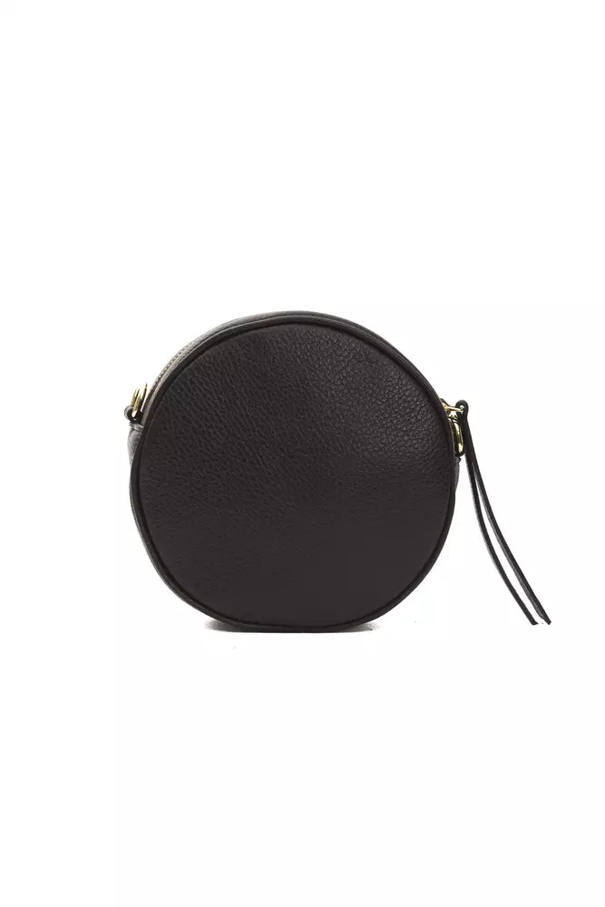 Pompei Donatella Black Leather Crossbody Bag | Fashionsarah.com