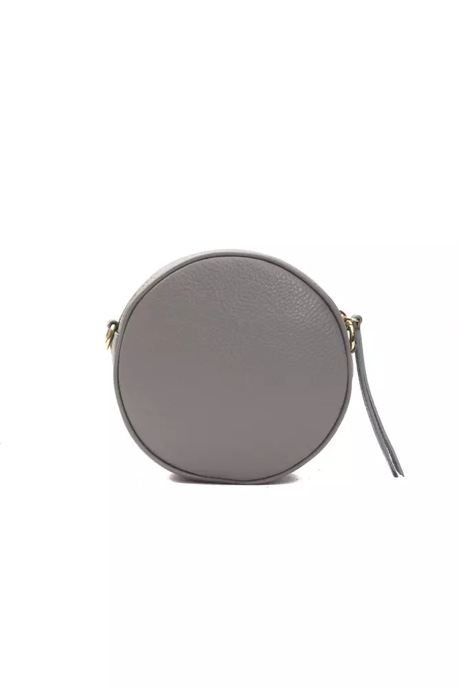 Pompei Donatella Gray Leather Crossbody Bag | Fashionsarah.com