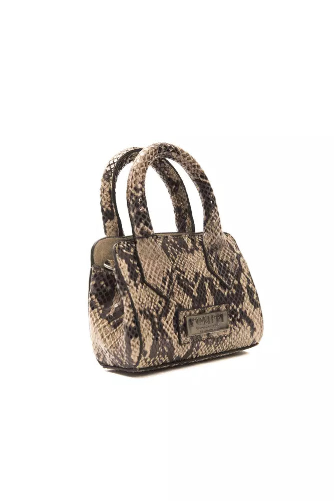 Pompei Donatella Brown Leather Handbag | Fashionsarah.com