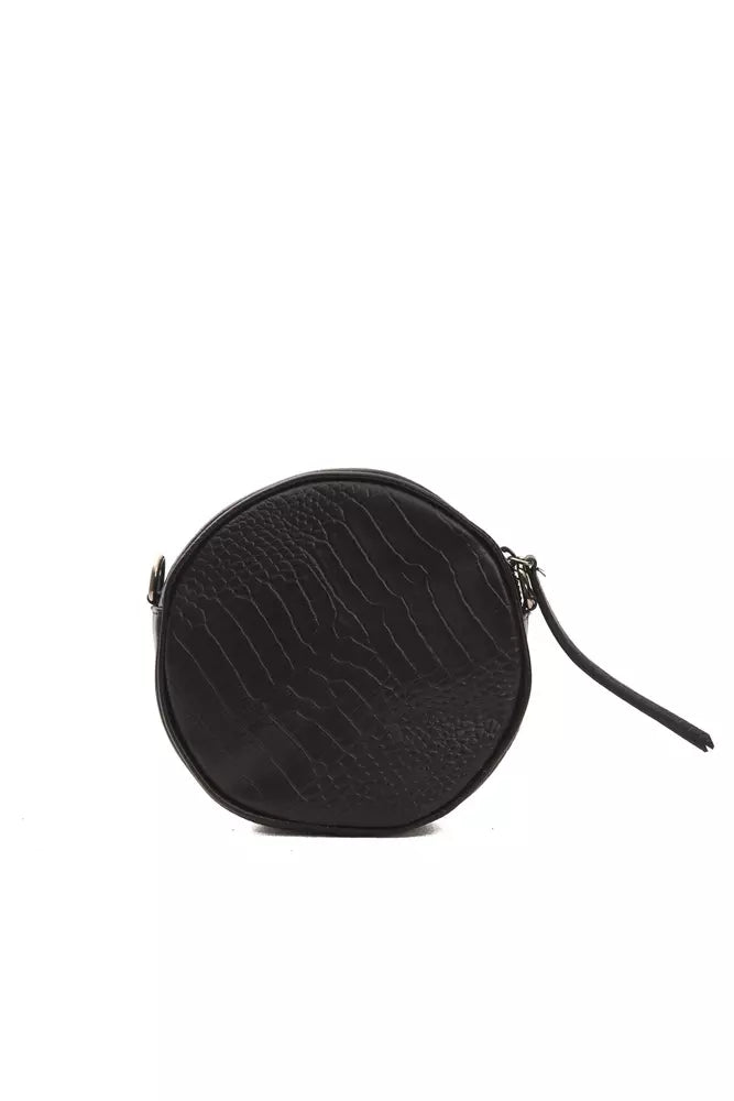 Pompei Donatella Black Leather Crossbody Bag | Fashionsarah.com