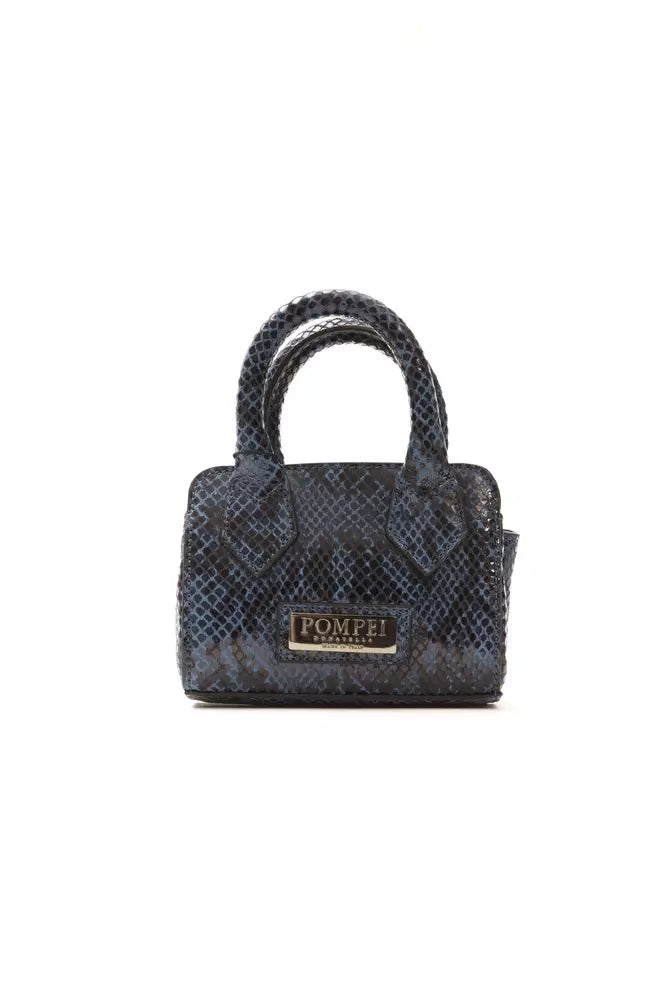 Pompei Donatella Blue Leather Handbag | Fashionsarah.com