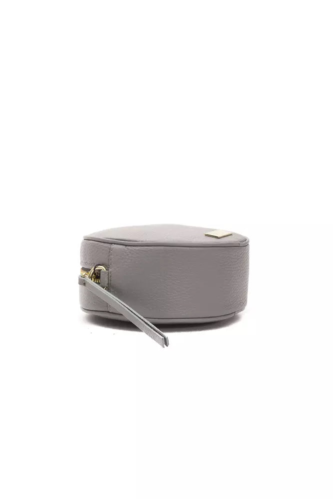 Pompei Donatella Gray Leather Crossbody Bag | Fashionsarah.com