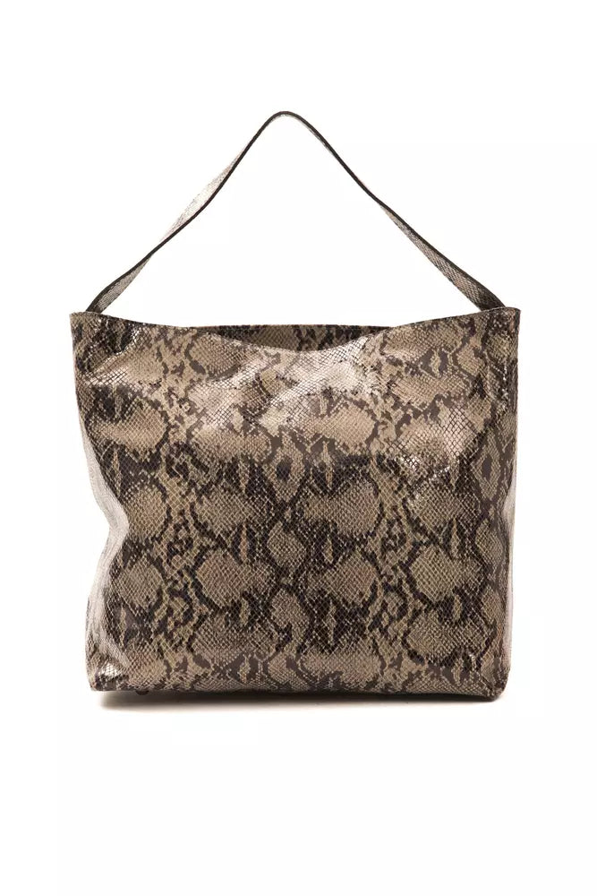 Pompei Donatella Brown Leather Shoulder Bag | Fashionsarah.com