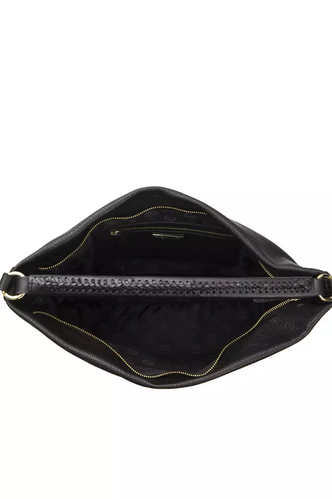 Pompei Donatella Black Leather Shoulder Bag | Fashionsarah.com