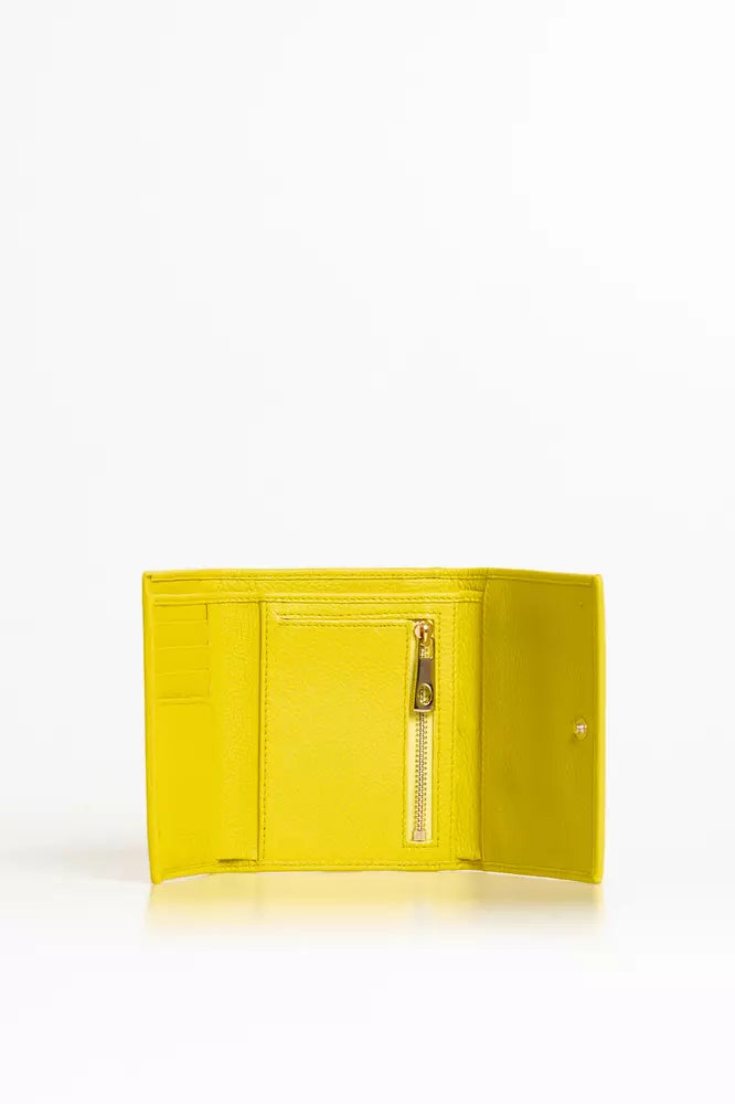 Trussardi Yellow Leather Wallet | Fashionsarah.com