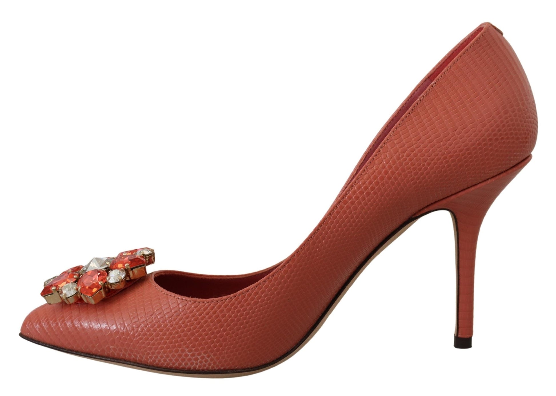 Dolce & Gabbana Exotic Leather Heels Pumps in Pink | Fashionsarah.com