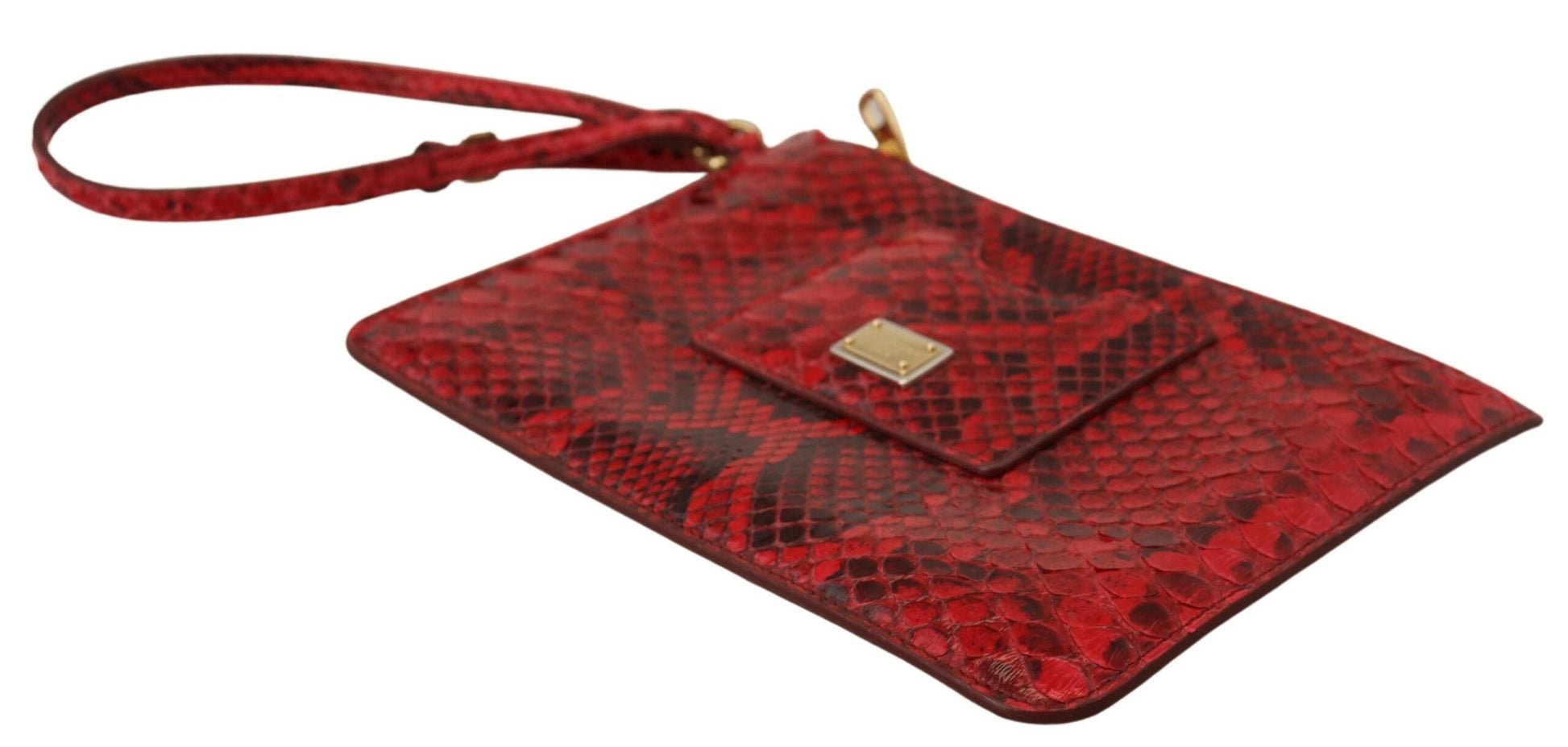 Dolce & Gabbana Red Leather Clutch Purse Wristlet Hand | Fashionsarah.com