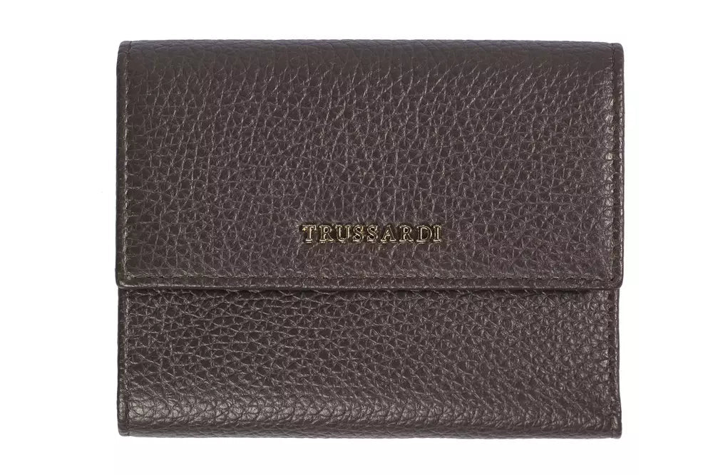 Trussardi Brown Leather Wallet | Fashionsarah.com