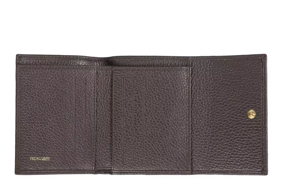 Trussardi Brown Leather Wallet | Fashionsarah.com