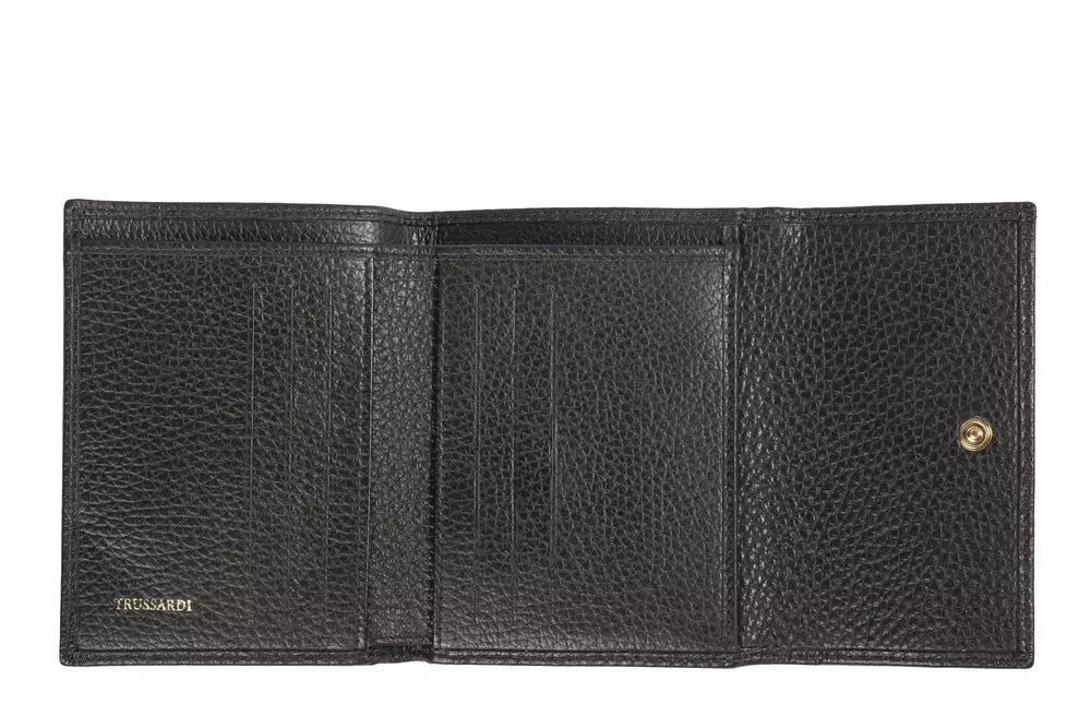 Trussardi Black Leather Wallet | Fashionsarah.com