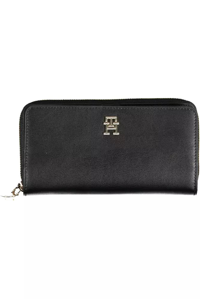 Fashionsarah.com Fashionsarah.com Tommy Hilfiger Elegant Black Polyethylene Wallet