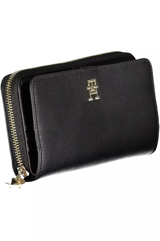 Fashionsarah.com Fashionsarah.com Tommy Hilfiger Elegant Black Polyethylene Wallet