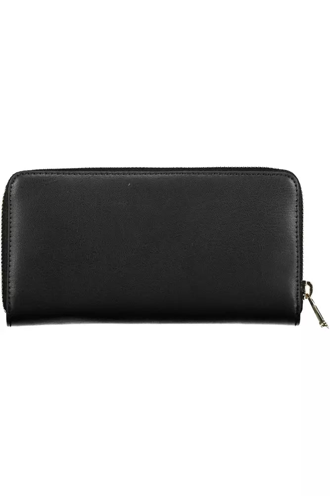 Fashionsarah.com Fashionsarah.com Tommy Hilfiger Elegant Black Wallet with Contrasting Accents