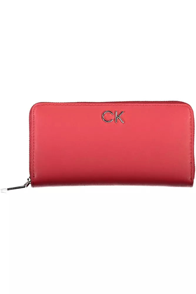 Fashionsarah.com Fashionsarah.com Calvin Klein Elegant Pink Polyethylene Wallet with Secure Zip