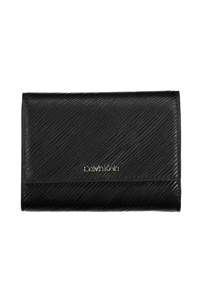 Fashionsarah.com Fashionsarah.com Calvin Klein Elegant Black RFID-Blocking Wallet with Snap Closure