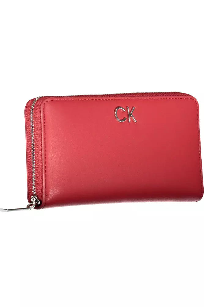 Fashionsarah.com Fashionsarah.com Calvin Klein Elegant Pink Polyethylene Wallet with Secure Zip