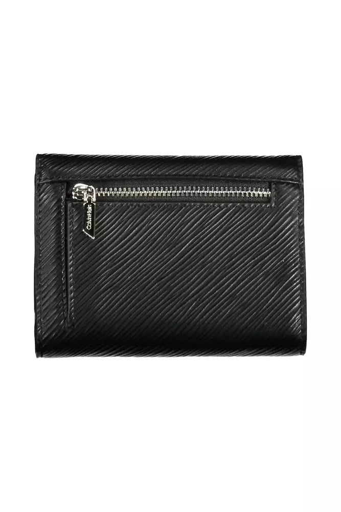 Fashionsarah.com Fashionsarah.com Calvin Klein Elegant Black RFID-Blocking Wallet with Snap Closure