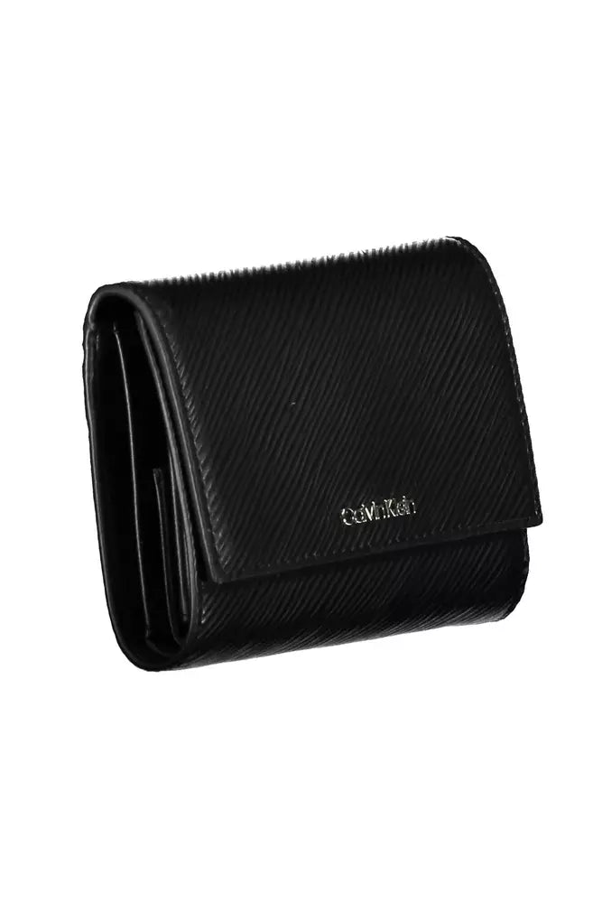 Fashionsarah.com Fashionsarah.com Calvin Klein Elegant Black RFID-Blocking Wallet with Snap Closure