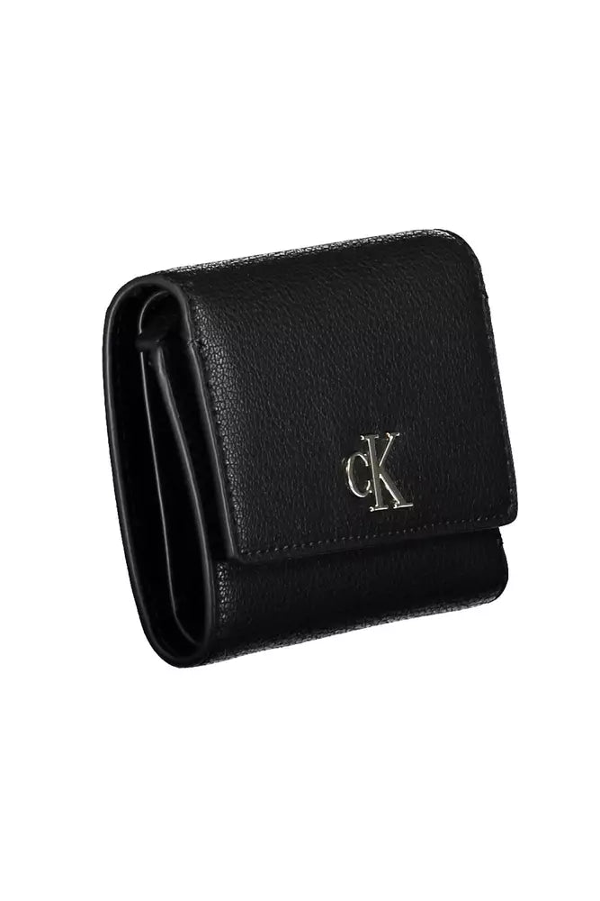 Fashionsarah.com Fashionsarah.com Calvin Klein Elegant Black Double-Compartment Wallet