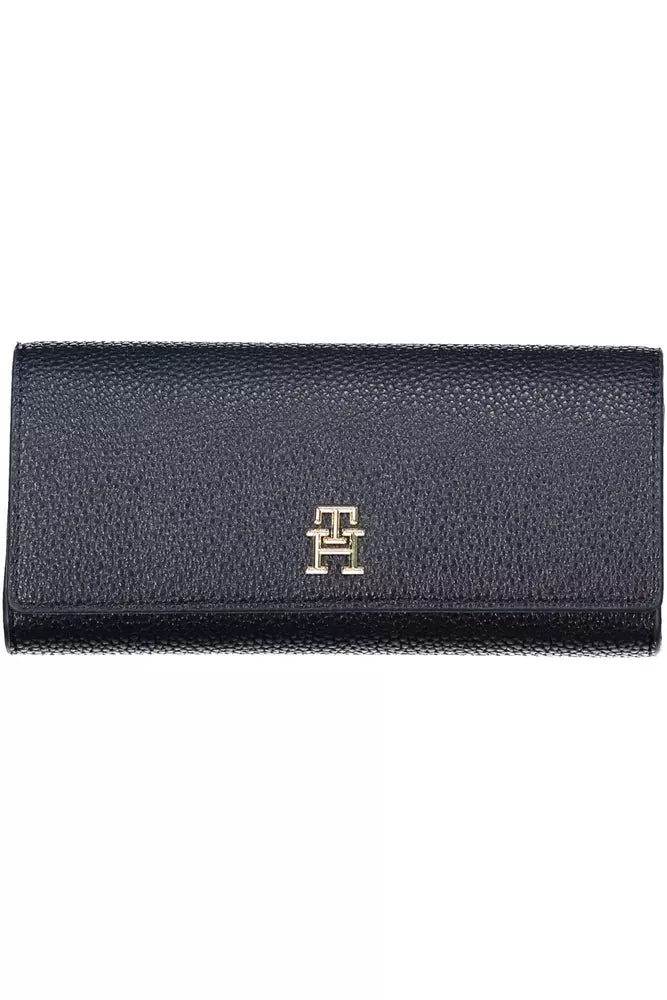 Fashionsarah.com Fashionsarah.com Tommy Hilfiger Elegant Blue Zip Wallet with Phone Compartment