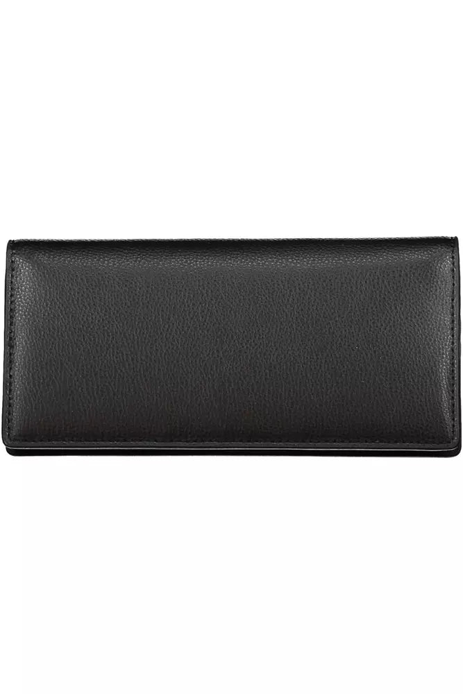 Fashionsarah.com Fashionsarah.com Tommy Hilfiger Elegant Black Zip Wallet with Secure Closure