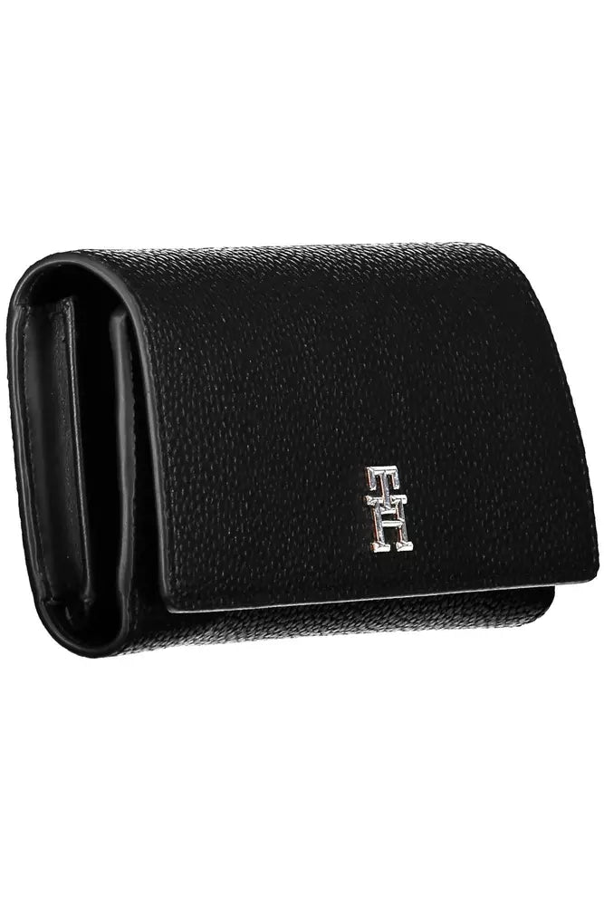 Fashionsarah.com Fashionsarah.com Tommy Hilfiger Chic Black Multifunction Wallet with Phone Compartment